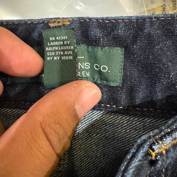 LRL Lauren Jeans Co Nolita Bootcut Jeans Women’s 12 Dark Wash HWY1 Mid Rise - Picture 7 of 7